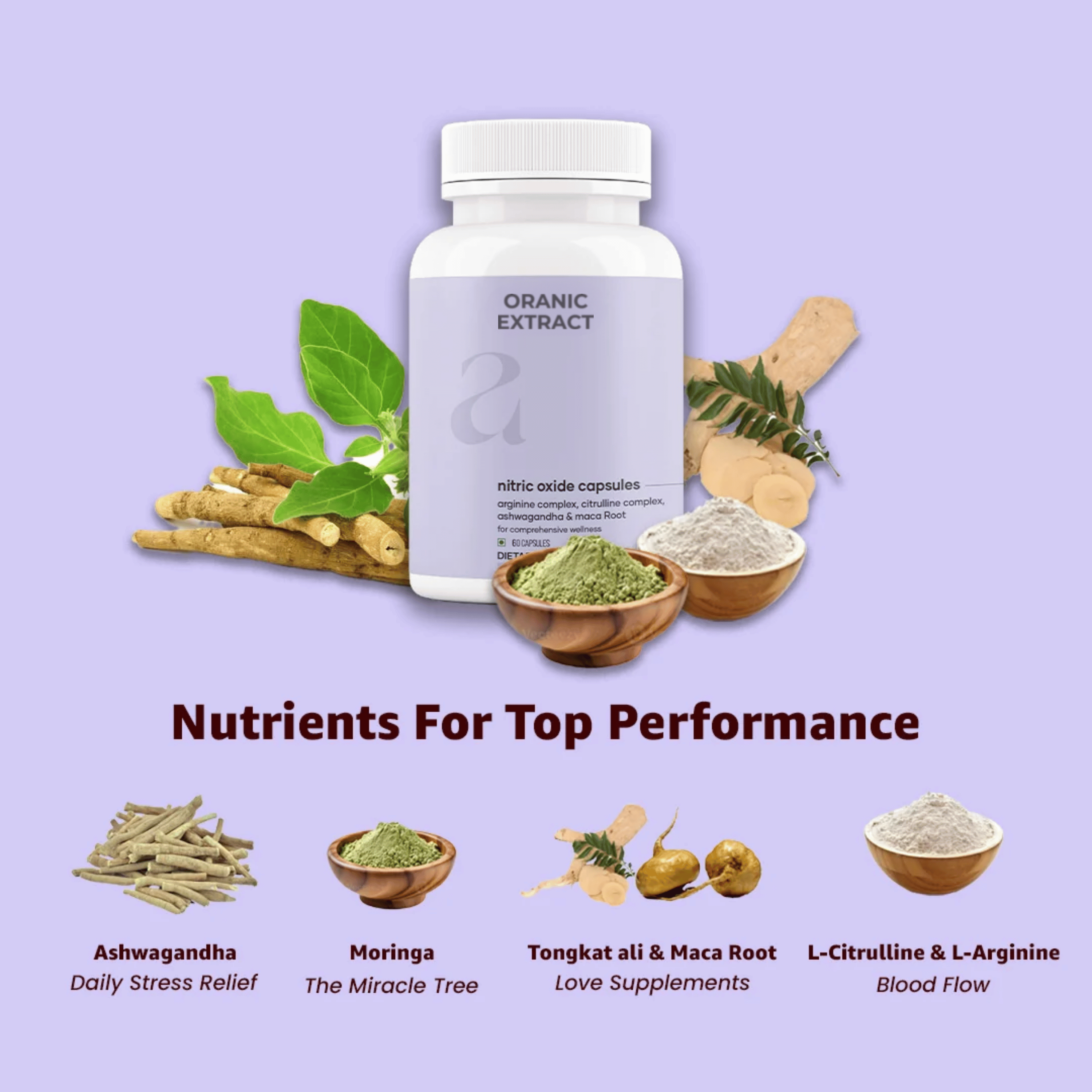 Oranic Extract Nitric Oxide Capsules