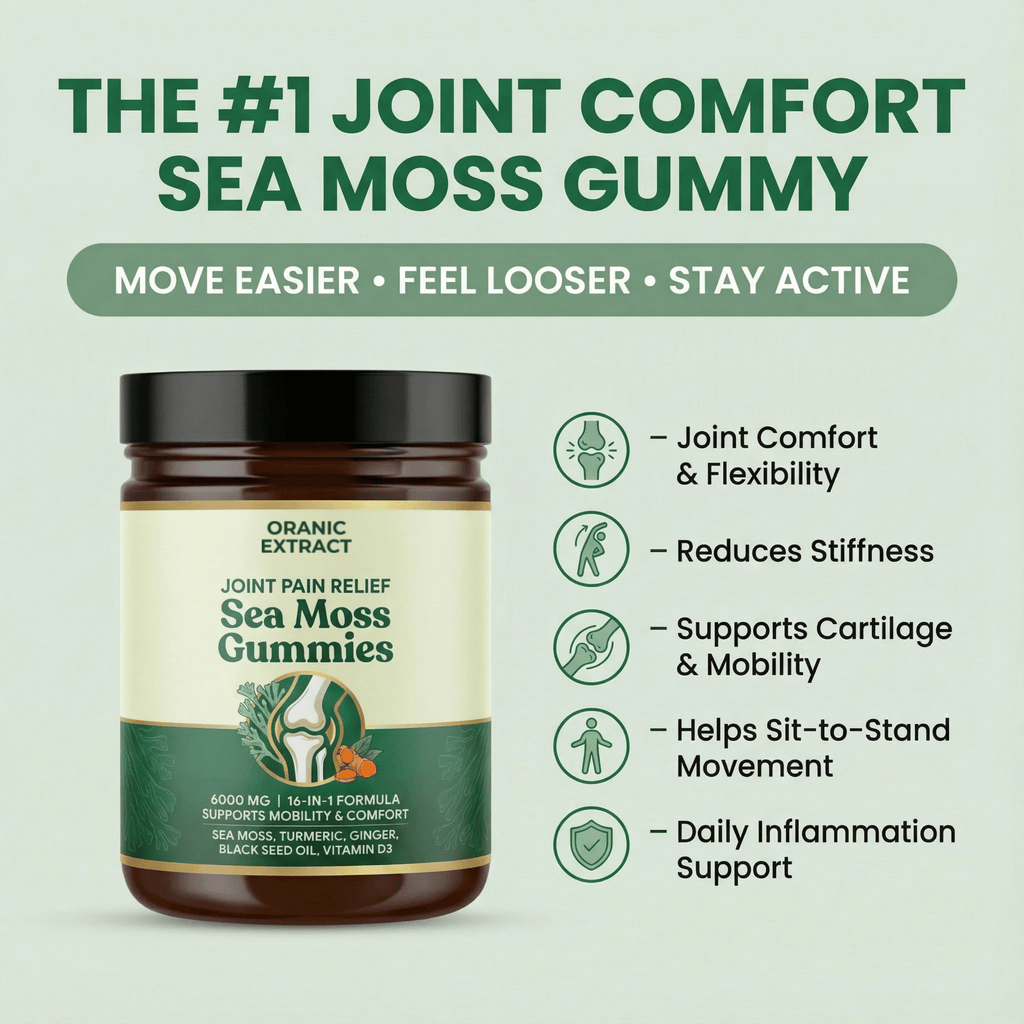 Oranic Extract Sea Moss 16-In-1 Gummies - For Joint Relief & Mobility