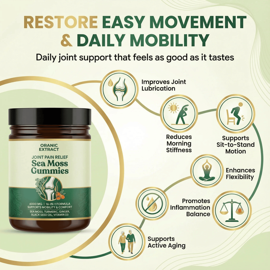 Oranic Extract Sea Moss 16-In-1 Gummies - For Joint Relief & Mobility